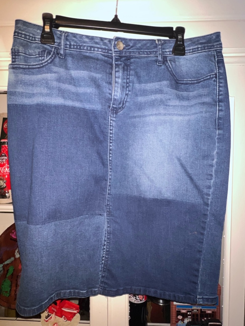 Women's Denim Skirt in Blue